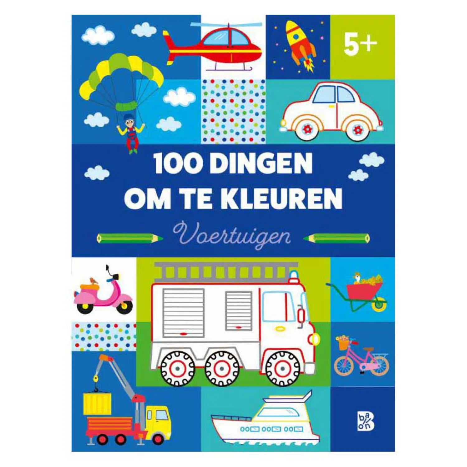100 Dingen om te Kleuren - Voertuigen 3+-Standaard Uitgeverij Best
