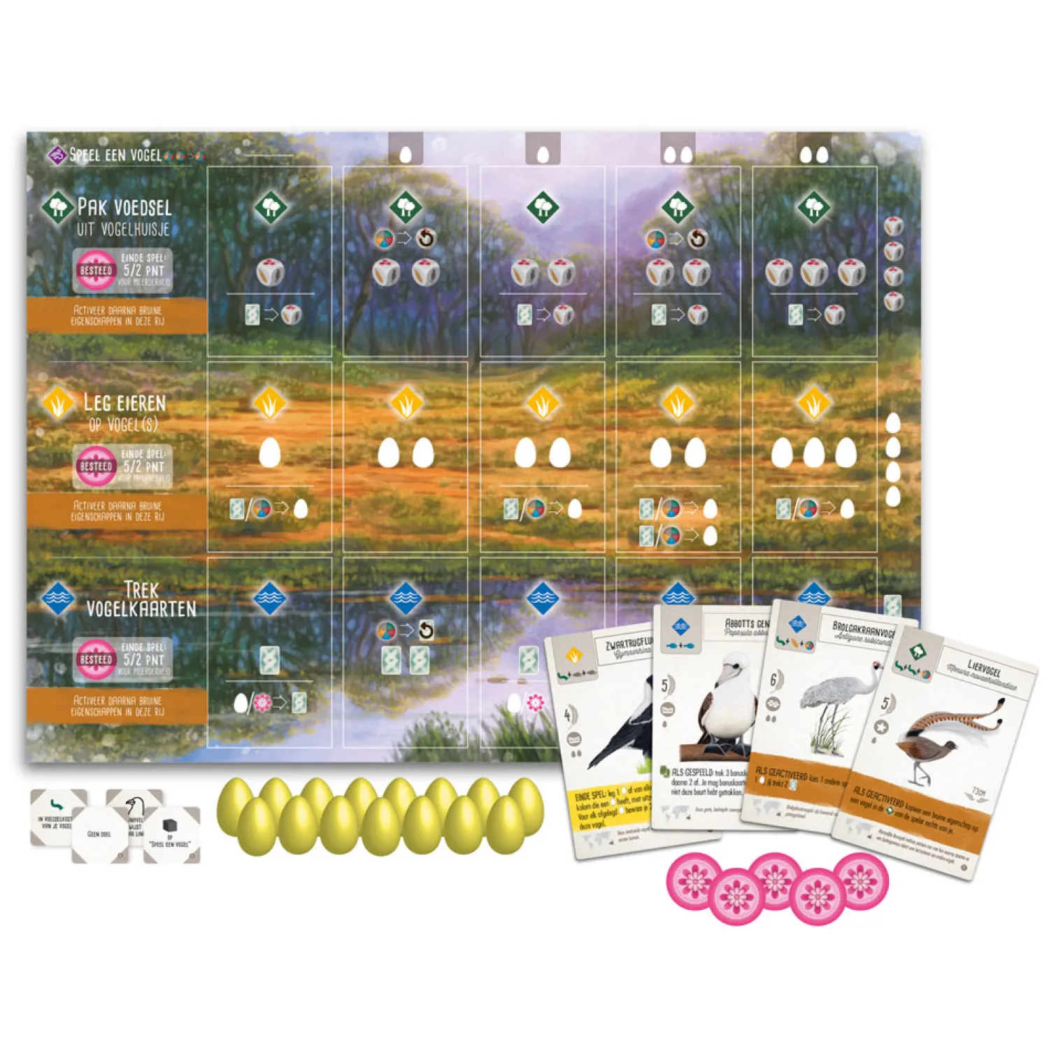 Wingspan uitbreiding: Oceanie Bordspel-999 Games Online