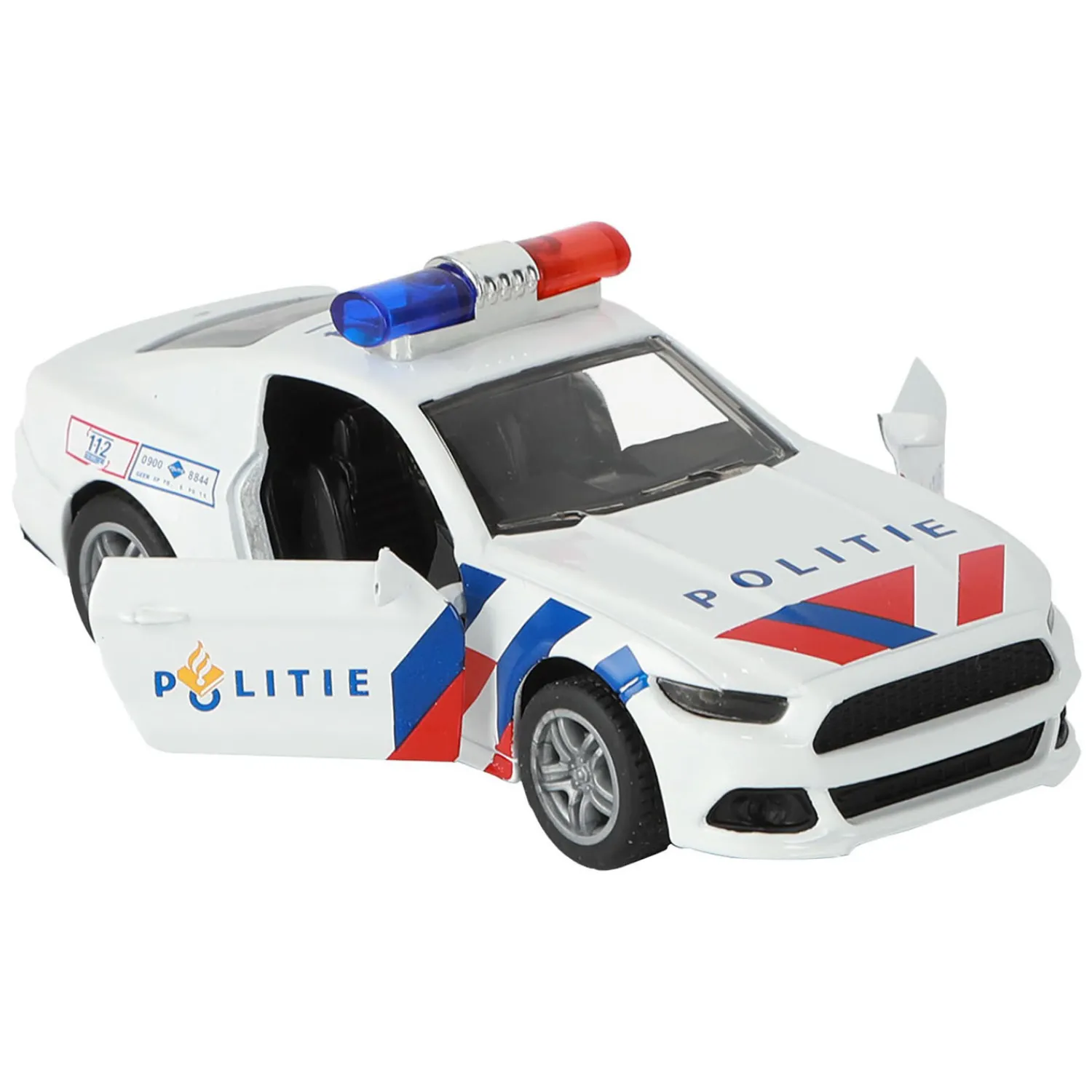 112 Politie Auto Sportwagen 1:36 met Licht en Geluid- Best