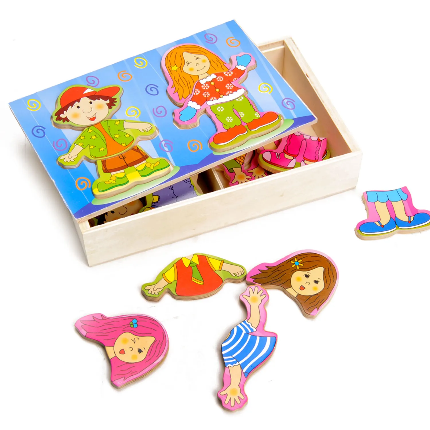 Playwood Aankleedpuzzel Jongen en Meisje Online