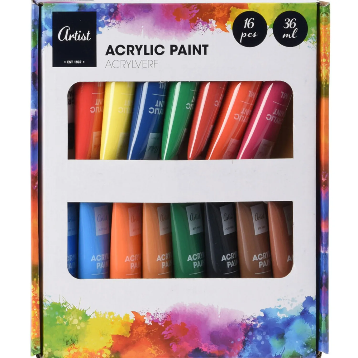 Acrylverf, 16dlg. Discount
