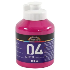 Acrylverf Glitter voor Kinderen - Roze, 500ml>Creativ Company Sale