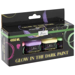 Creative Craft Group Acrylverf Glow in the Dark, 4x60ml