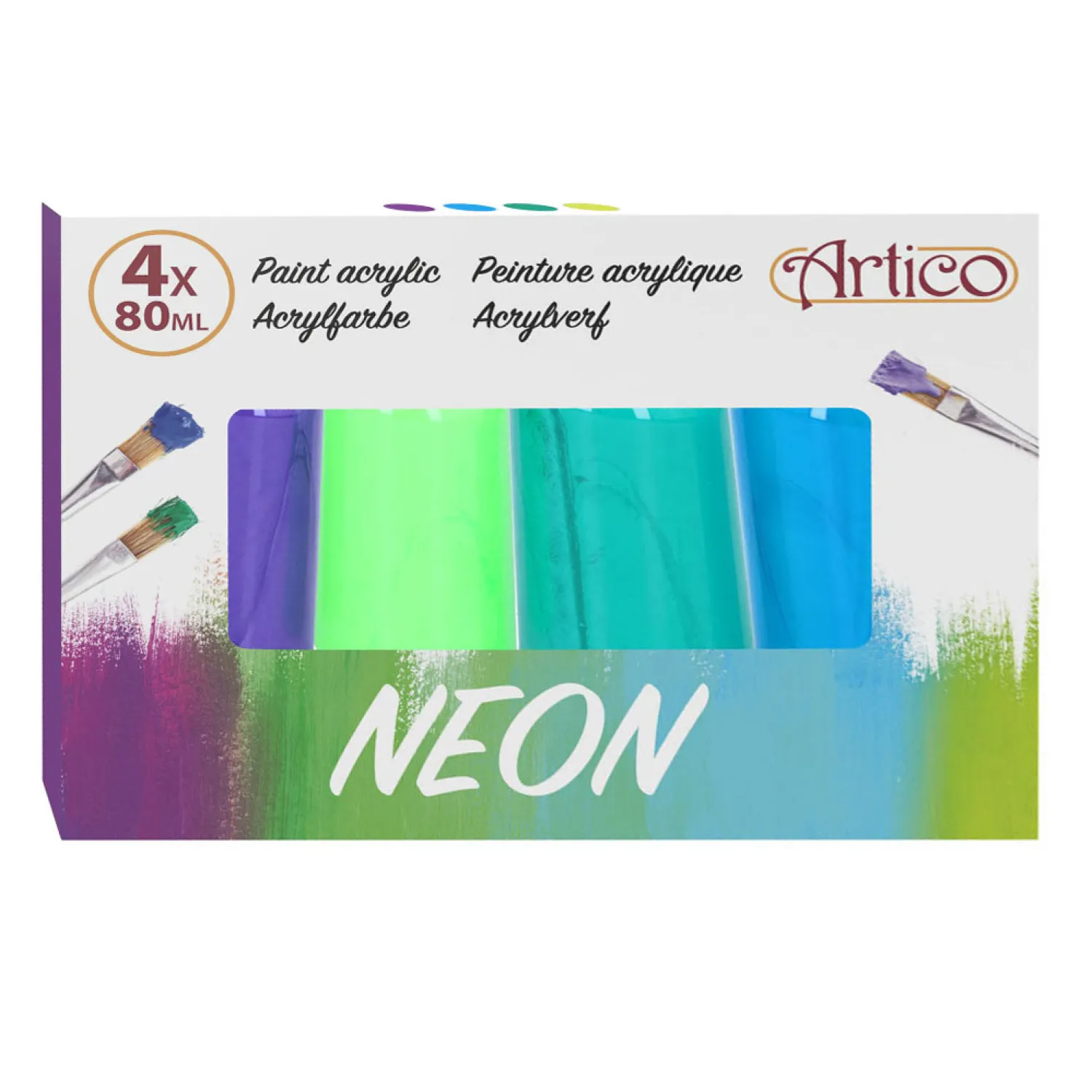 Acrylverf Neon, 4dlg.- Sale