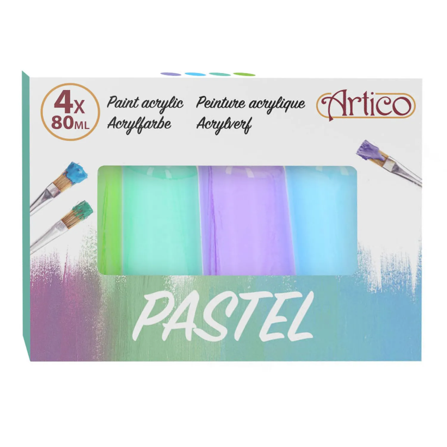Acrylverf Pastel, 4dlg.- Clearance