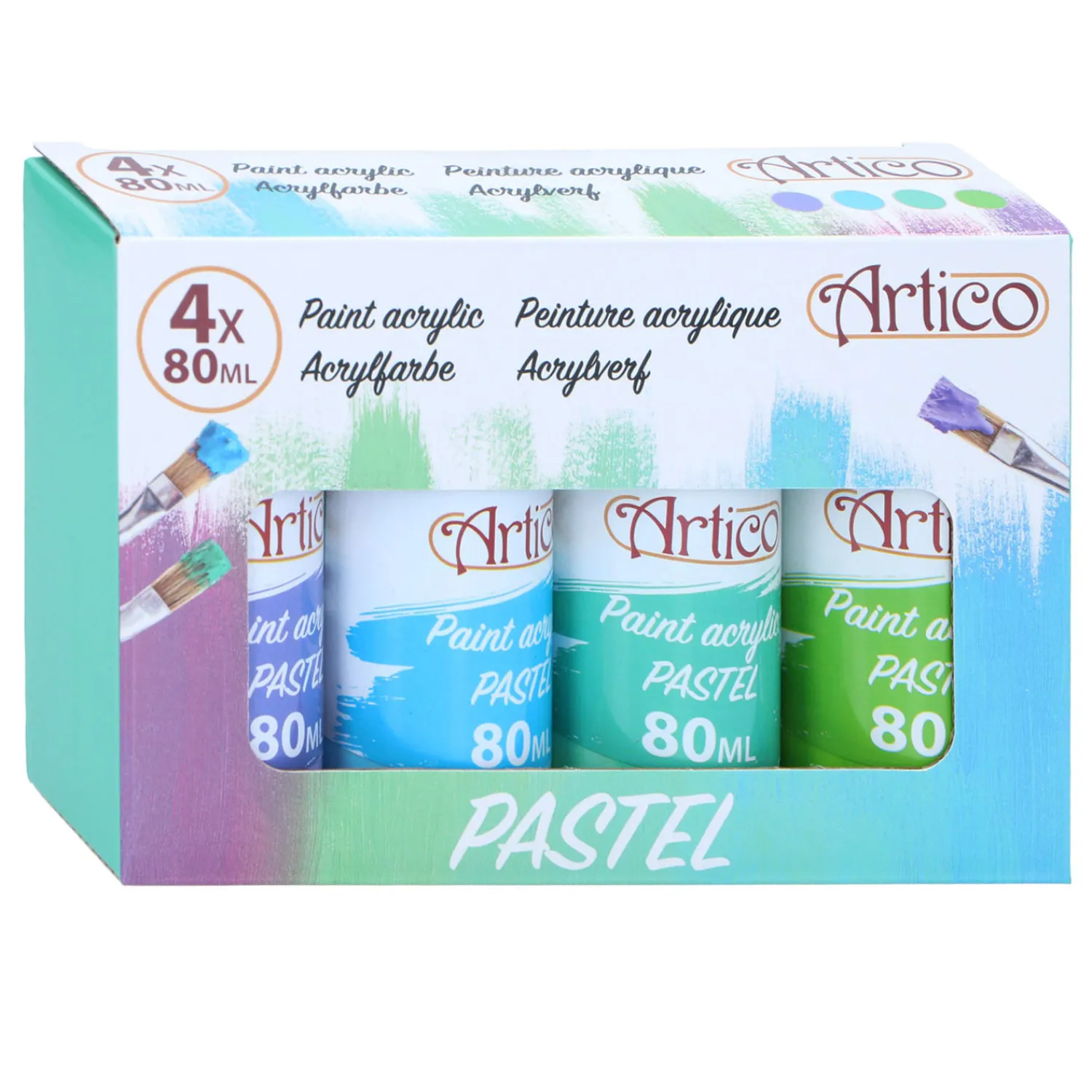Acrylverf Pastel, 4dlg.- Clearance