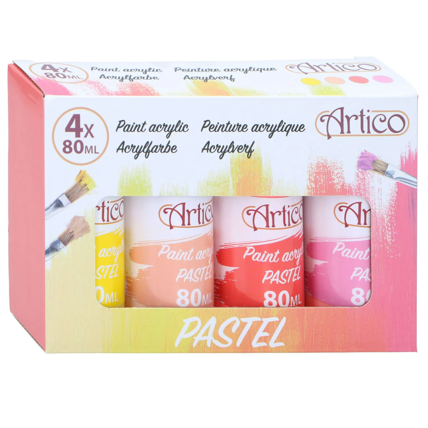 Acrylverf Pastel, 4dlg.- Clearance