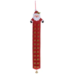Adventskalender met Kerstfiguur - Rood- Online