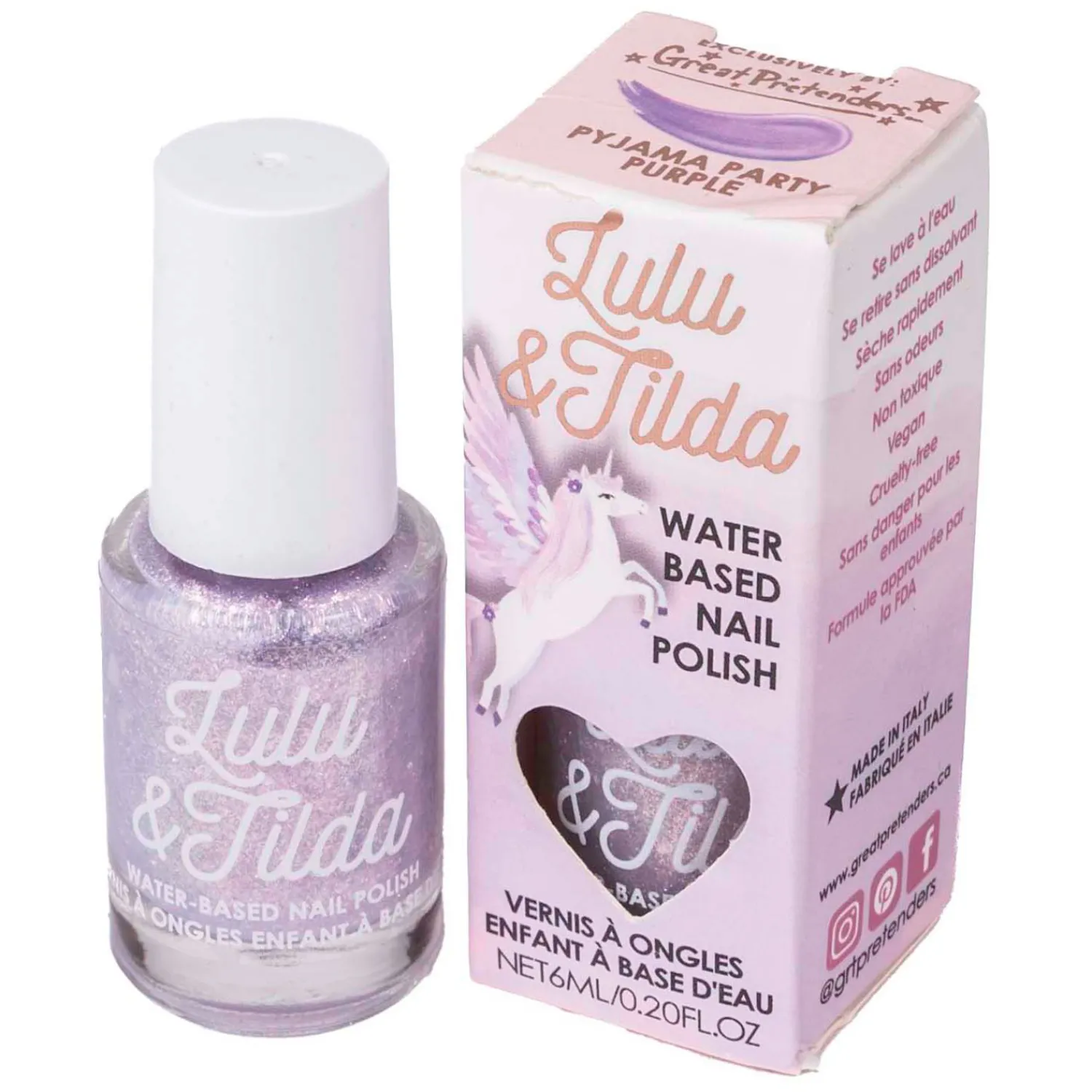 Afwasbare Nagellak - Pyjama Party Purple-Great Pretenders Clearance