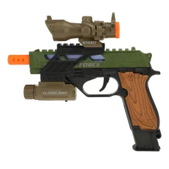 Alfafox Pistool Militair met Licht en Geluid en Zaklamp>Toi-Toys Hot