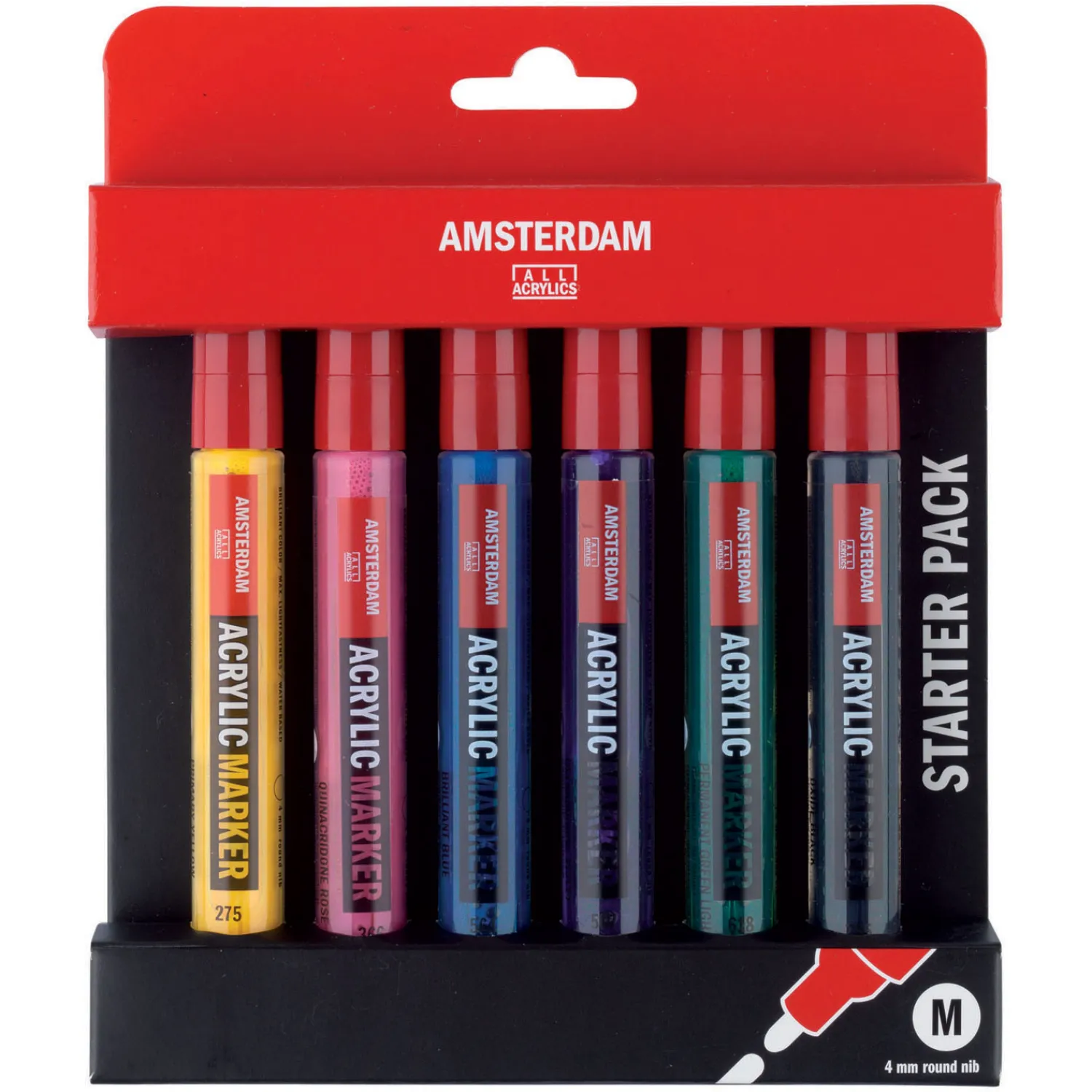 Talens Amsterdam Acryl Marker Basisset, 6dlg. New