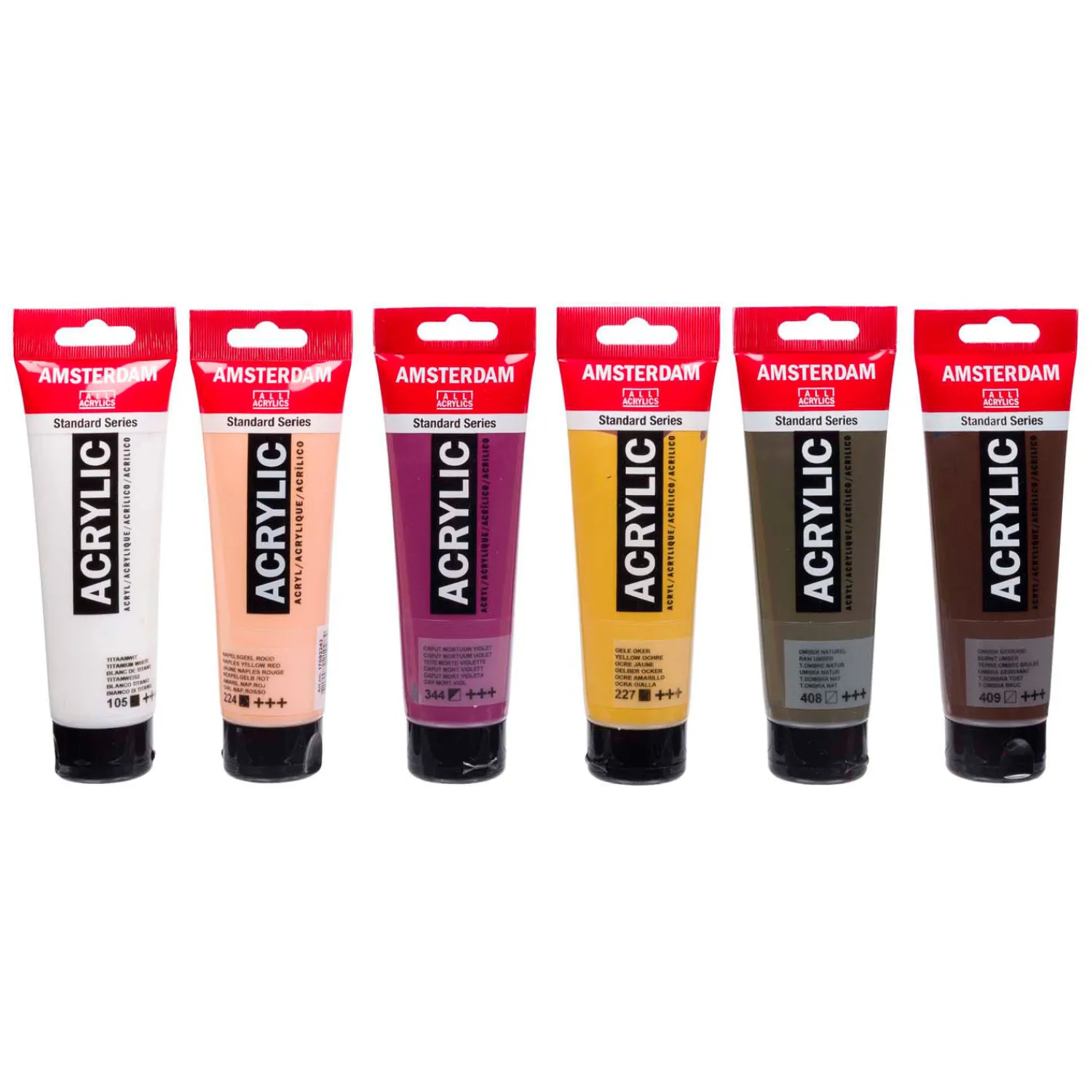 Bruynzeel Amsterdam Standard Series Acrylverf Portret Set 120ml, 6dlg.