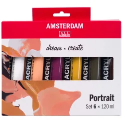 Bruynzeel Amsterdam Standard Series Acrylverf Portret Set 120ml, 6dlg.