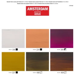 Bruynzeel Amsterdam Standard Series Acrylverf Portret Set 120ml, 6dlg.