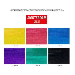 Amsterdam Standard Series Acrylverf Kleurrijke Metallic Set 20ml, 6dlg.-Bruynzeel Sale
