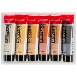 Amsterdam Standard Series Acrylverf Metallic Set 20ml, 6dlg.-Bruynzeel New
