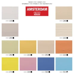 Amsterdam Standard Series Acrylverf Pastel Set 20ml, 12dlg.-Bruynzeel Sale