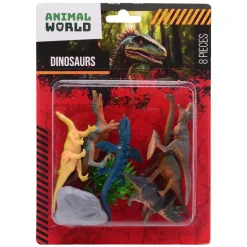 Johntoy Animal World - Dino Speelset, 8dlg. Discount