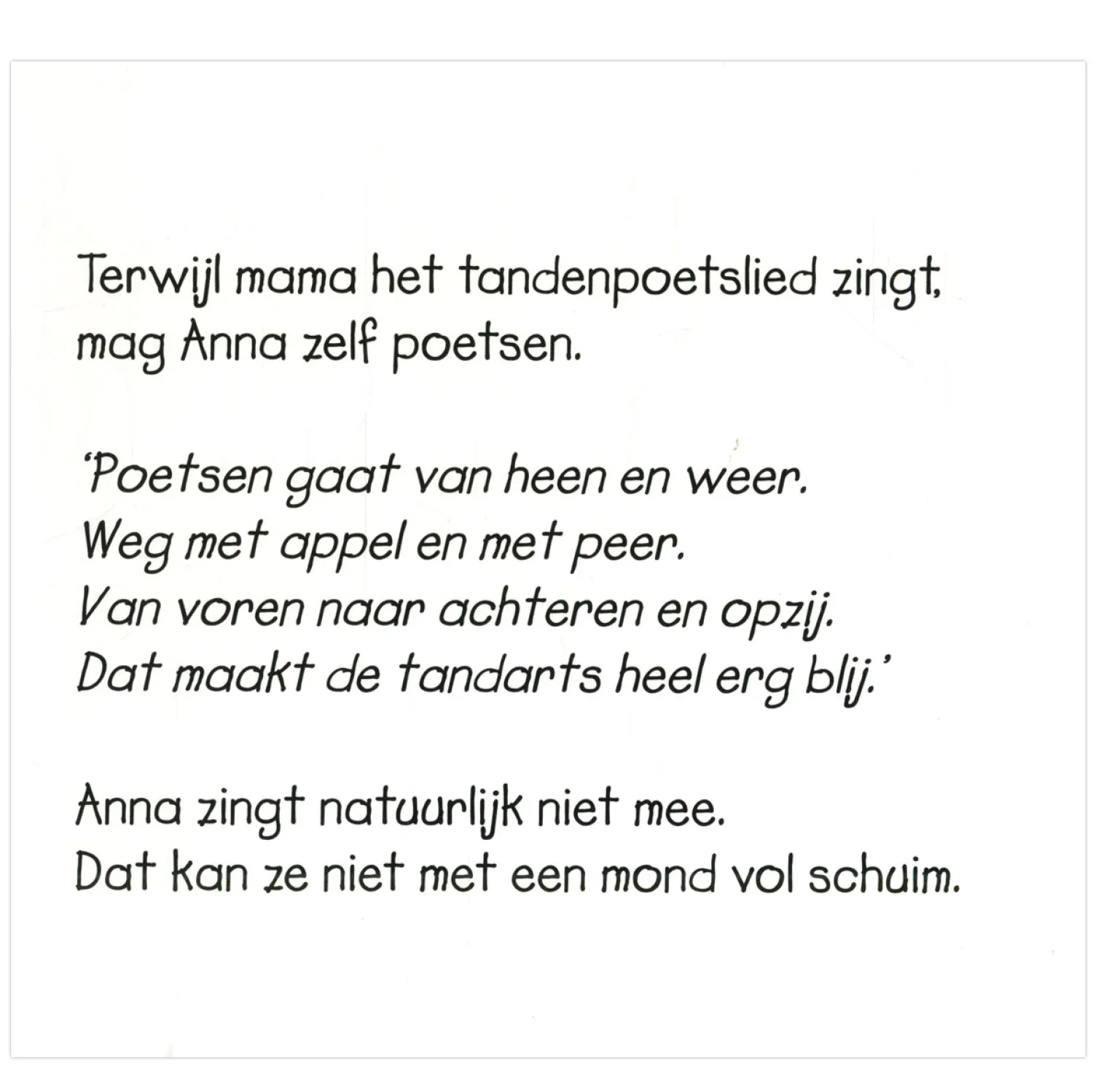 Centraal Boekhuis Anna poetst haar tanden Best