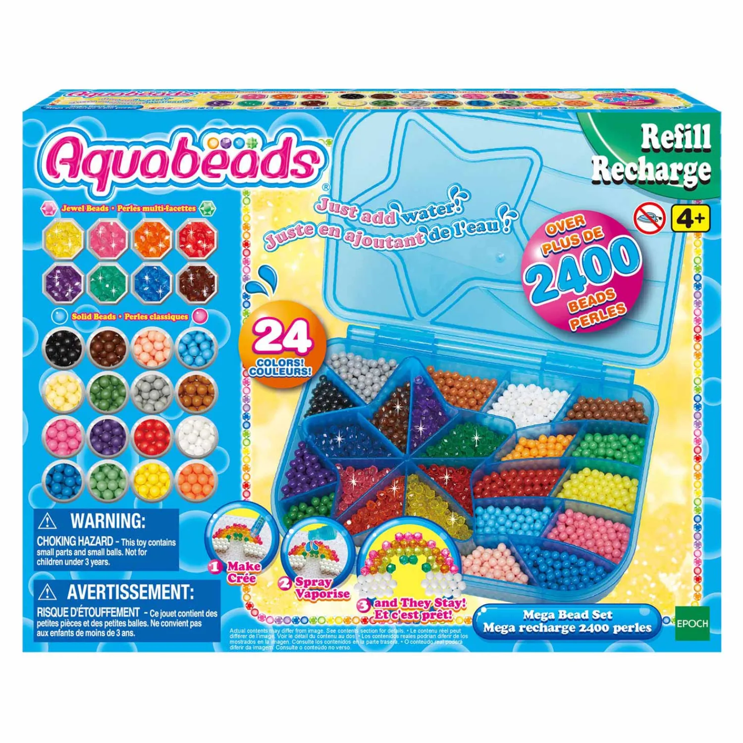 Mega Bead Set, 2400 parels>Aquabeads Online