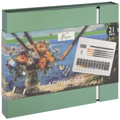 Aquarel Art Verf- en Tekenset, 21dlg.-Creative Craft Group Sale