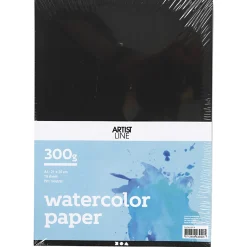 Creativ Company Aquarelpapier Zwart A4 300gr, 10 Vellen Online