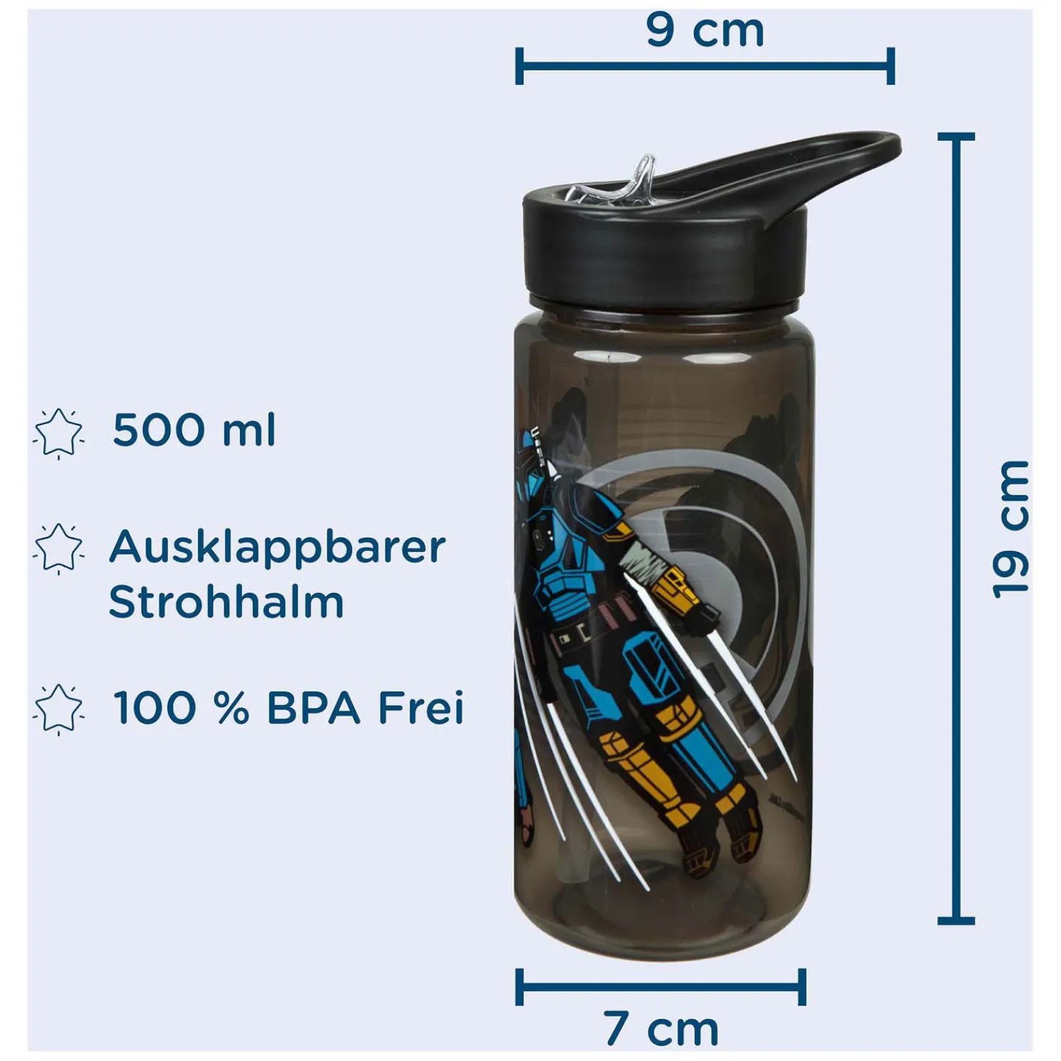 Areo Drinkfles Star Wars Mandolorian, 500ml>Undercover Hot