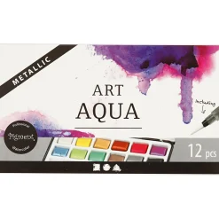 Art Aqua Aquarelverf Metallic, 12 Kleuren-Creativ Company Best