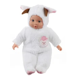 Beau Baby Babypop in Dierenpakje Schaap New