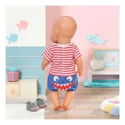 Pyjama met Schoenen Blauw, 43cm><noscript><img width=