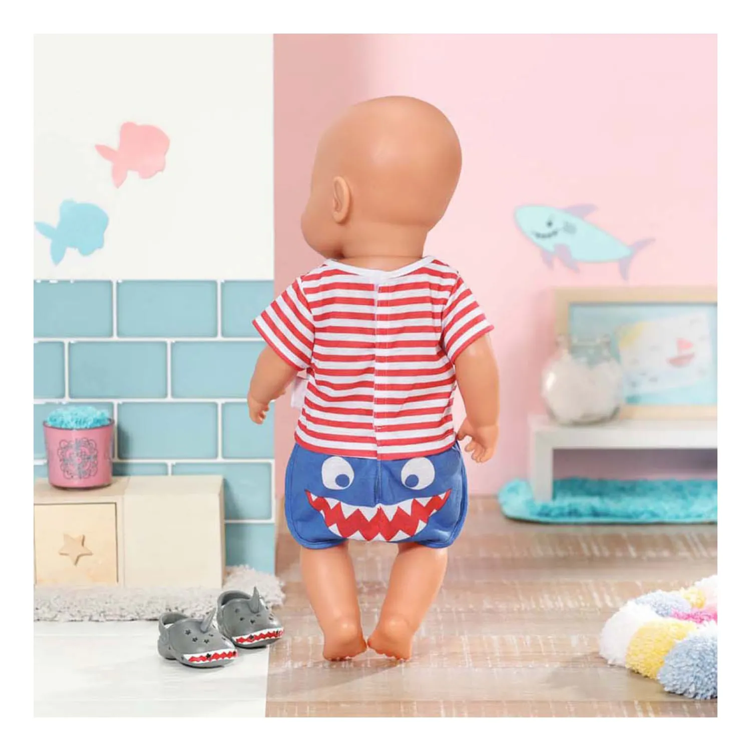 Pyjama met Schoenen Blauw, 43cm>Baby Born Online