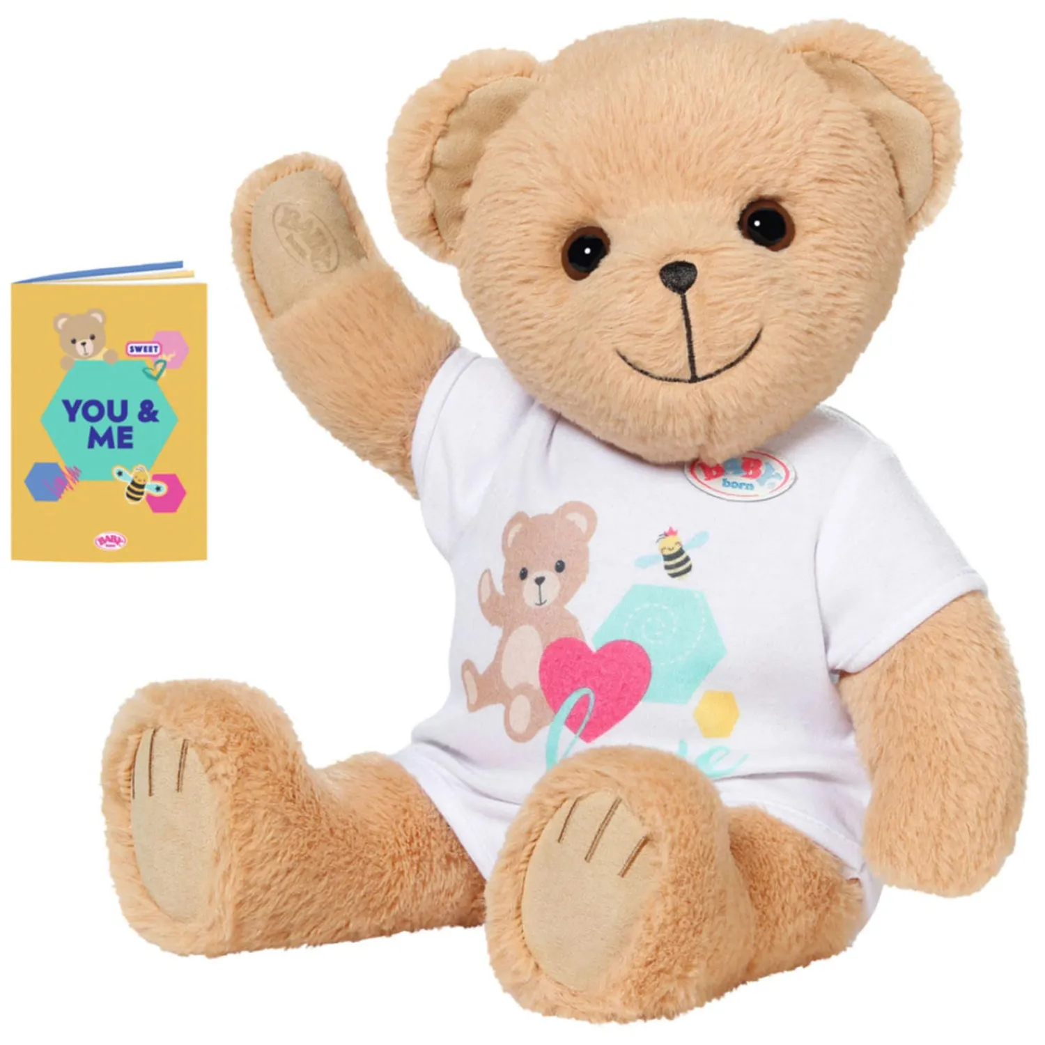 Teddybeer met Boekje, 36cm-Baby Born Clearance