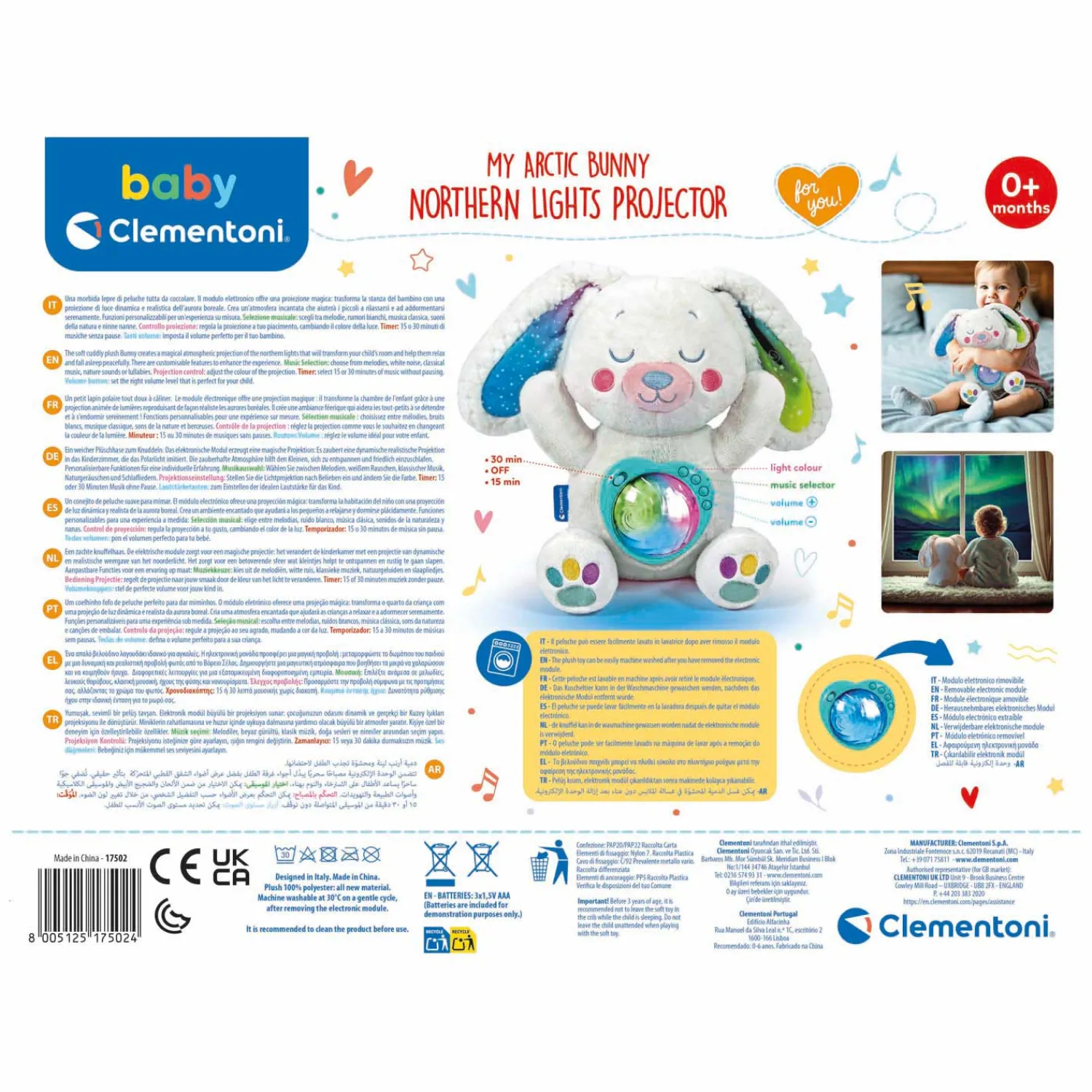 Baby Noorderlicht Projector-Clementoni Clearance