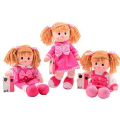 Johntoy Baby Rose Lappenpop Roze, 40cm Outlet