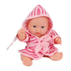 Babypop met Badjas, 20cm Hot