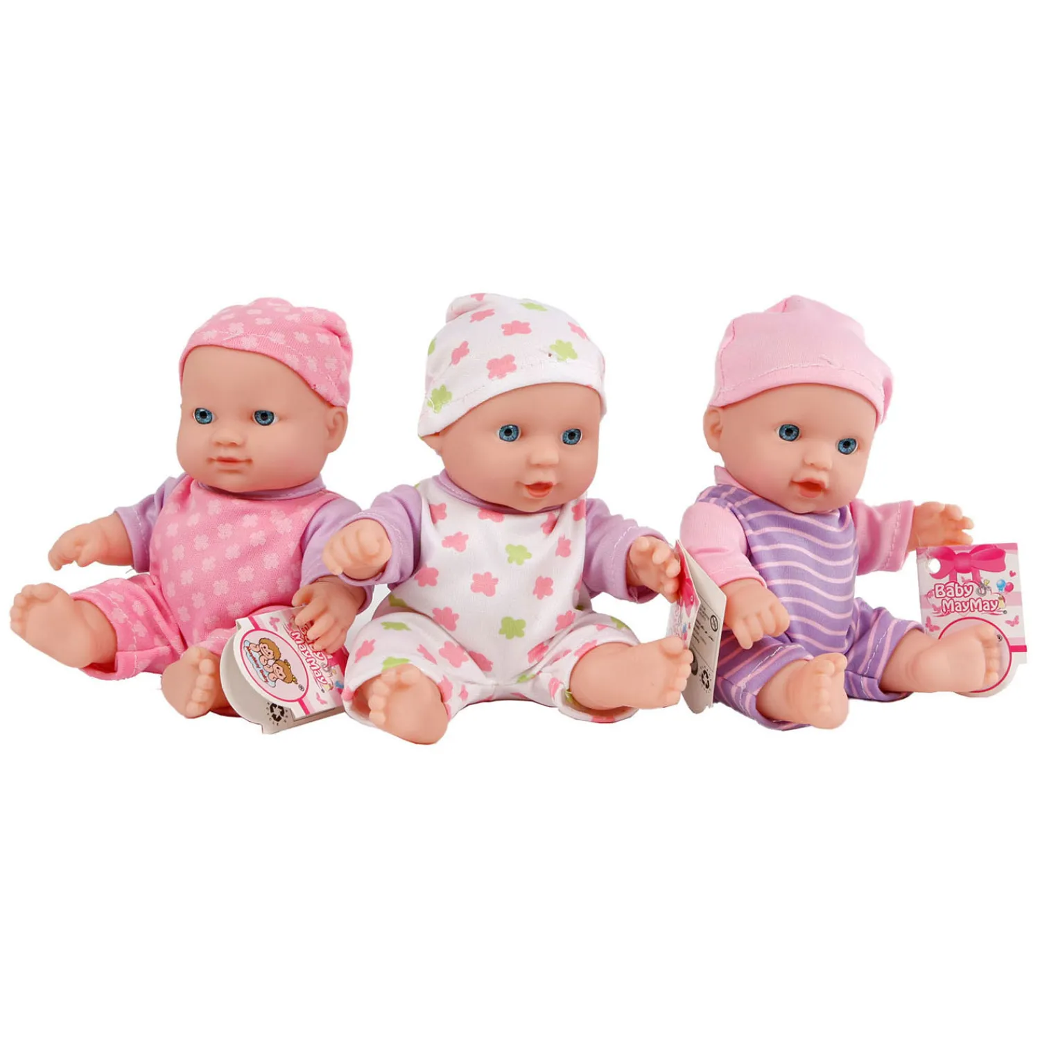 Babypop met Print Outfit, 20cm- Sale