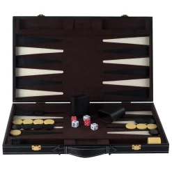 Backgammon 18 Bruin en Ivoor Klassiek Bordspel> Discount