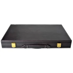 Backgammon 18 Bruin en Ivoor Klassiek Bordspel><noscript><img width=