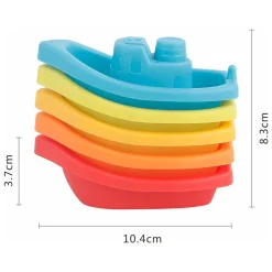 Badbootjes Kleur, 5dlg.- New