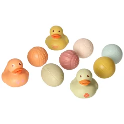 Badspeelgoed Set Met Sensorische Badballen & Badeendjes Pastel- New