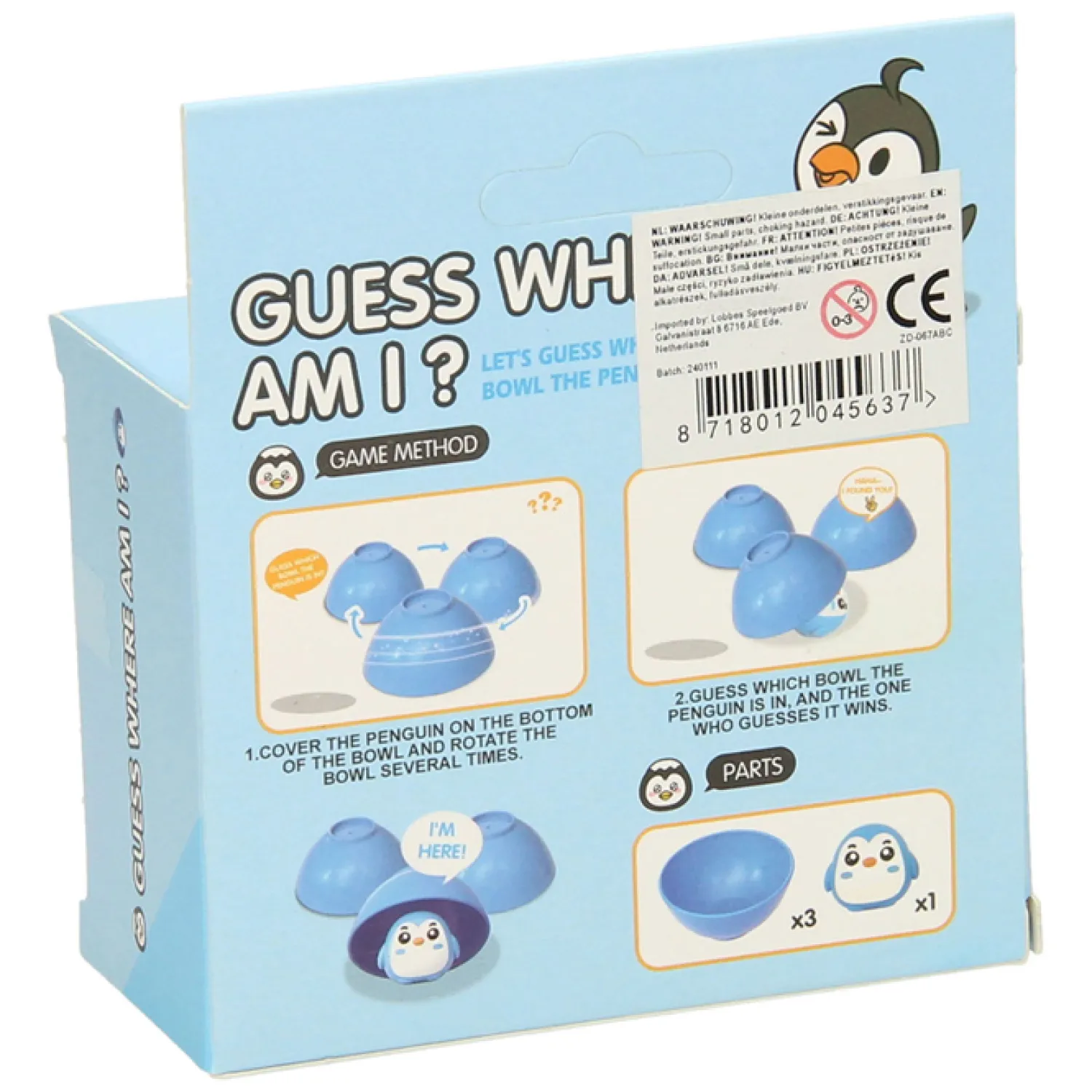 Balletje Balletje Spel met Dier>