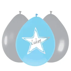 Haza Witbaard Ballonnen Baby Jongen, 6st. New