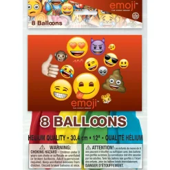 Ballonnen Emoji, 8st.-Haza Witbaard New