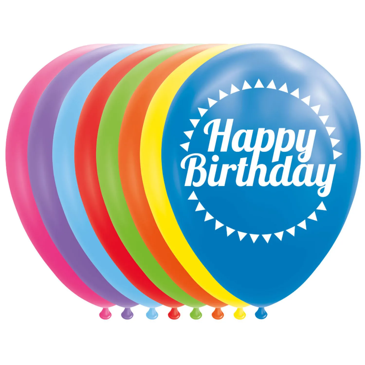 Globos Ballonnen Happy Birthday Mix Kleuren 30cm, 8st. Online