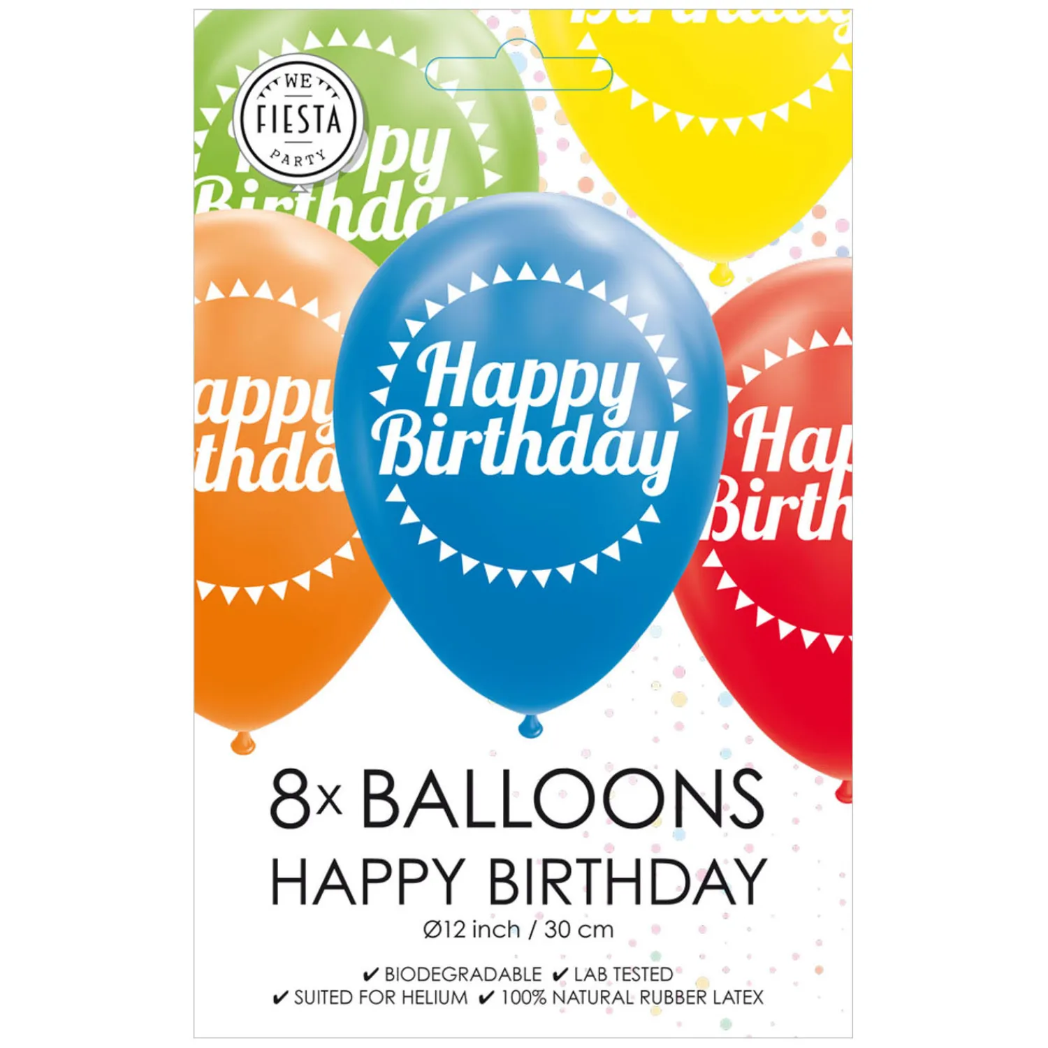 Globos Ballonnen Happy Birthday Mix Kleuren 30cm, 8st. Online