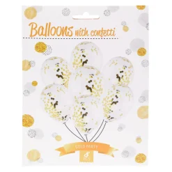 Ballonnen met Gouden Confetti New