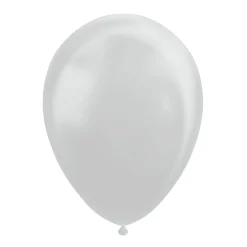 Globos Ballonnen Metallic Zilver 30cm, 10st. Outlet
