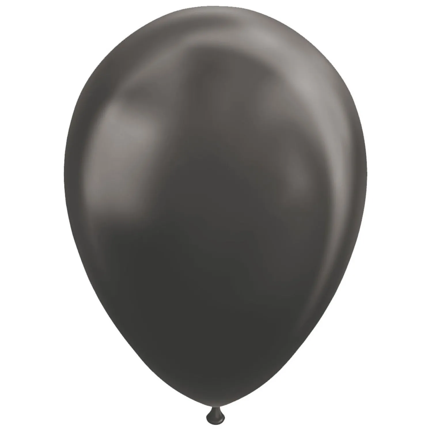 Ballonnen Metallic Zwart 30cm, 10st.-Globos New