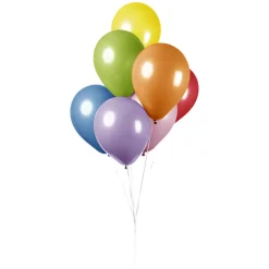 Ballonnen Mix Kleuren 30cm, 10st.-Globos Discount