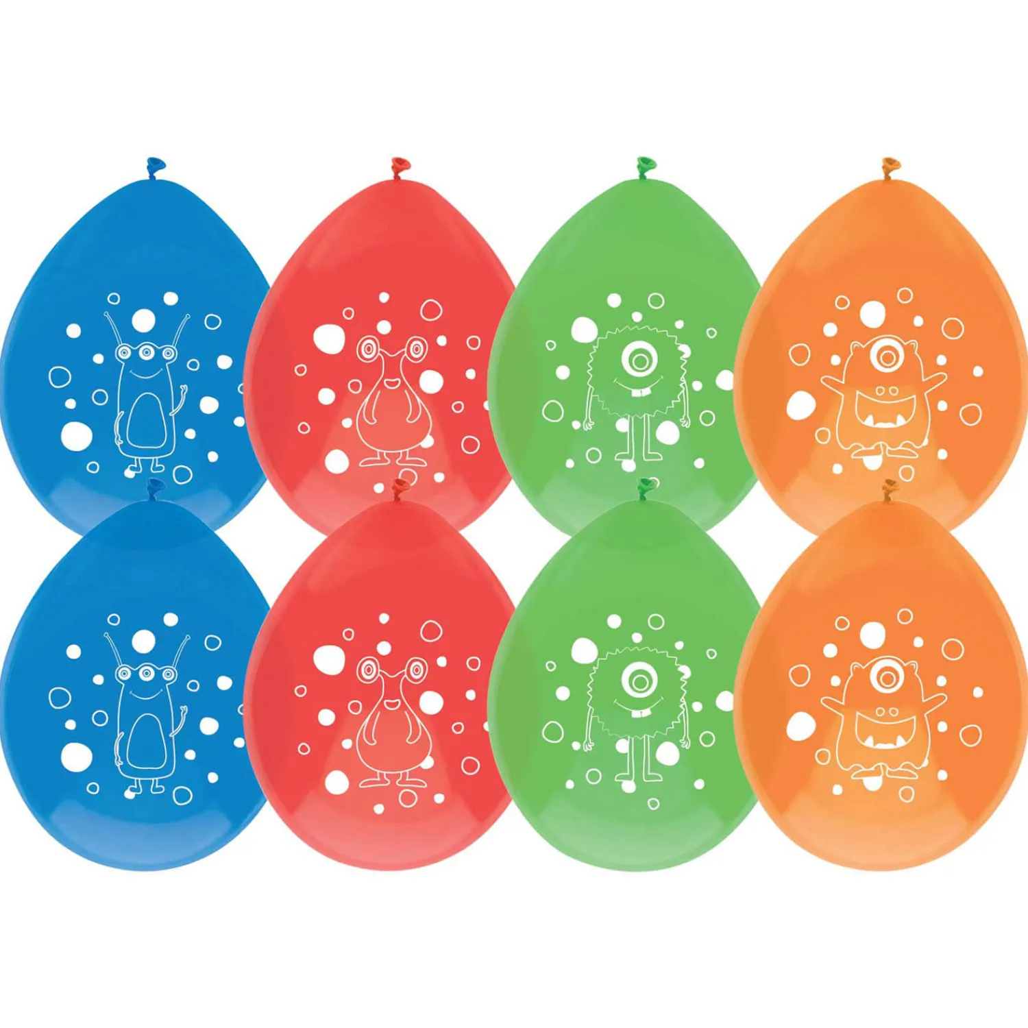 Ballonnen Monster Party, 8st.>Haza Witbaard Sale